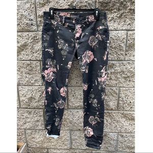 Jeans By Buffalo Black Floral Print